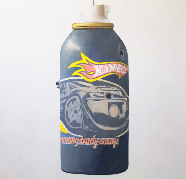 Foaming Body Soap 绘画, 72x30 in