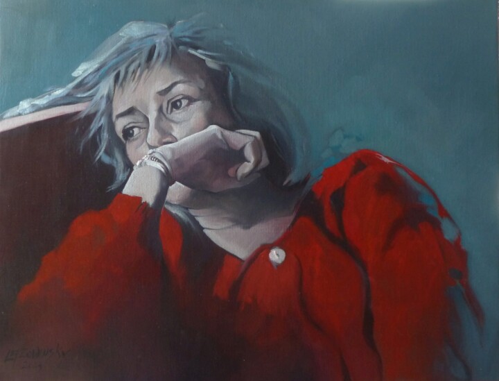 "Le jour d'après" başlıklı Tablo Hélène Lazowinsky tarafından, Orijinal sanat, Petrol