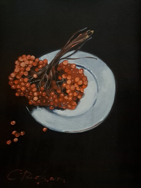 Калина красная 绘画, 16.5x11.8 in