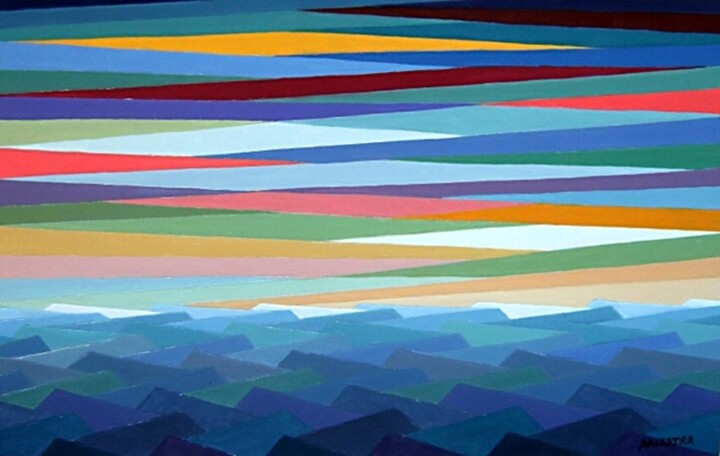 Painting titled "Landescapes Hard Ed…" by Riccardo Balestra, Original Artwork, Oil