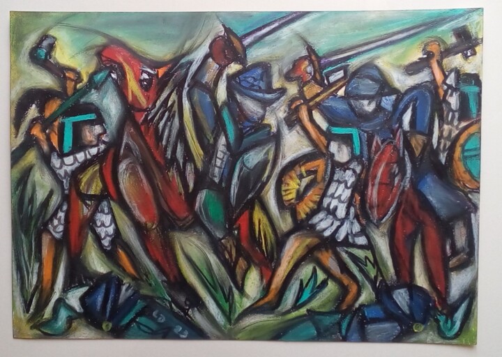 Guerre Neca 그림, 11.7x16.5 in