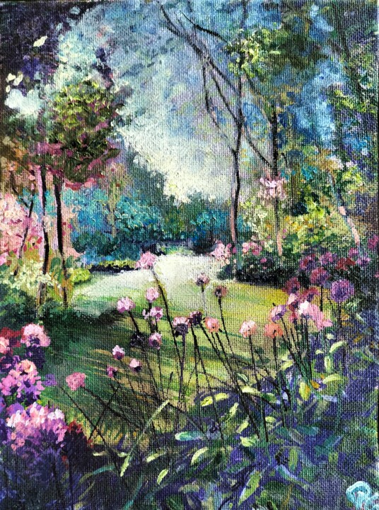 Debussy Painting, 9.5x7.1 in