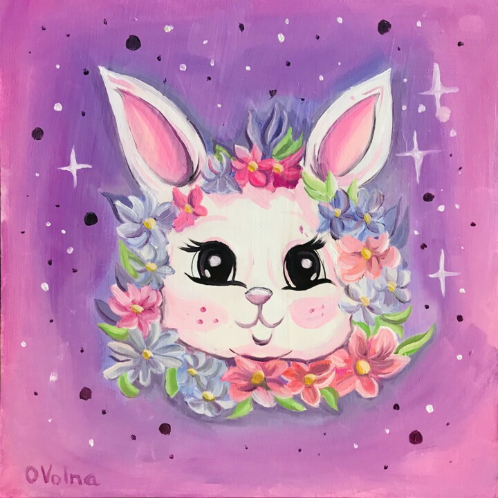Bunny 绘画, 11.8x11.8 in