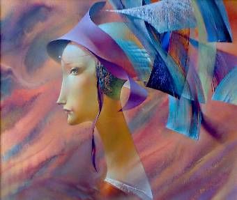 Schilderij getiteld "madonna" door Simeon Shivachev, Origineel Kunstwerk