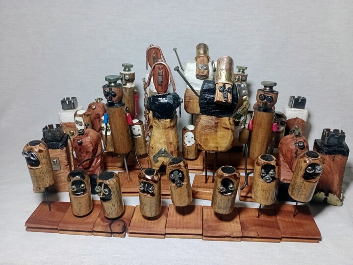 Juego de ajedrez 雕塑, 5.9x2 in