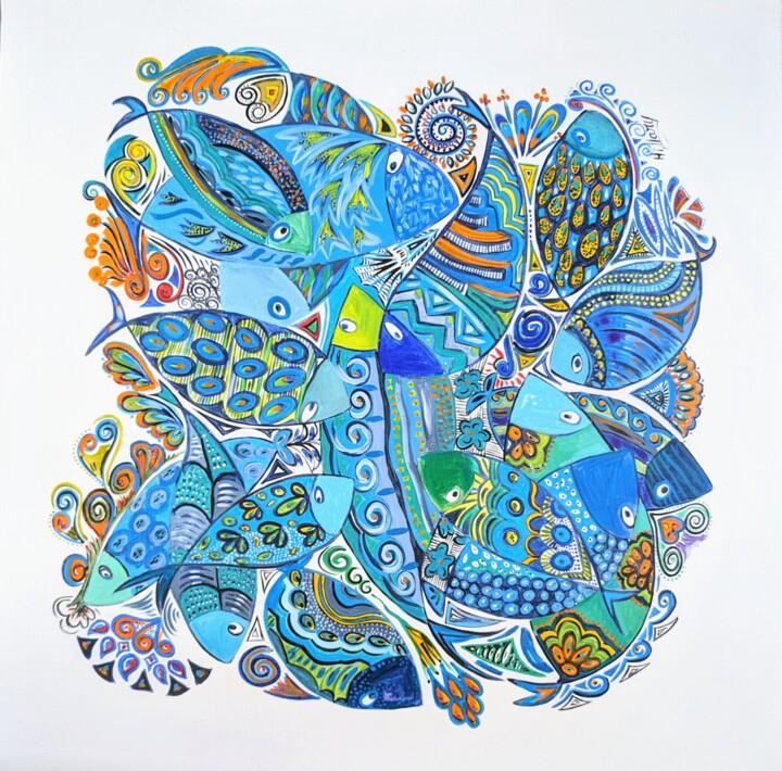 绘画,  31.5x31.5 in 