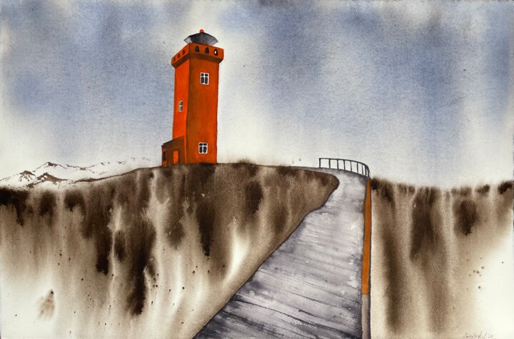 New path 绘画, 14.8x22.2 in