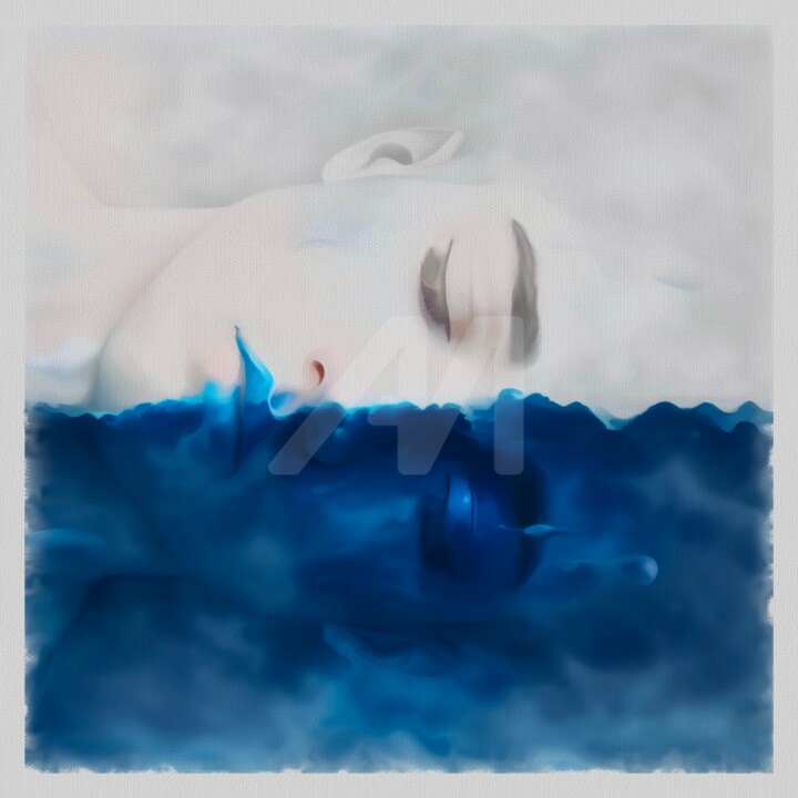 Onderwater - Voelen 绘画, 13x13 in