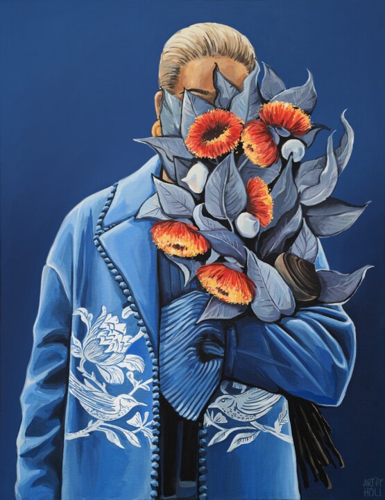 Hey Laura 绘画, 35.4x27.6 in