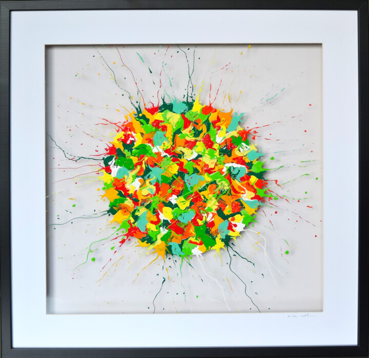 "Energie 2" başlıklı Tablo Rita Vandenherrewegen tarafından, Orijinal sanat, Akrilik Plastik cam üzerine monte edilmiş