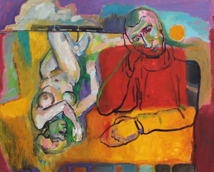 untitled 4 from the Olympic calm series 绘画, 47.2x59.1 in