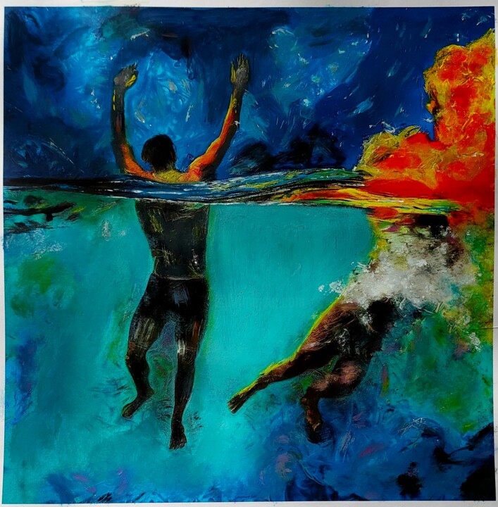 Impressioni passive n.23 绘画, 27.6x27.6 in