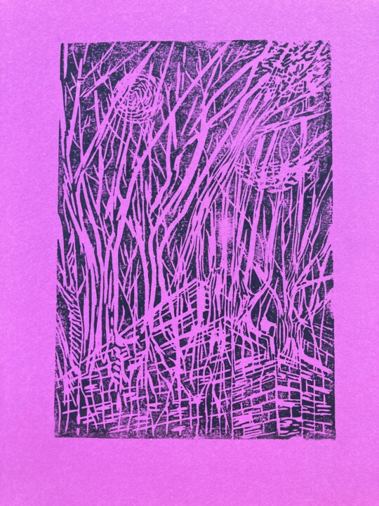 La force de la Nature Printmaking, 12.6x9.5 in