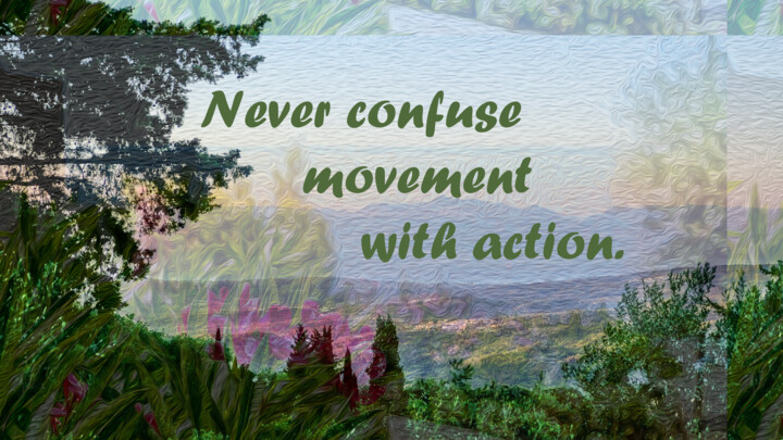 Photography titled "Never confuse movem…" by Evelyn Cerys, Original Artwork, Collages