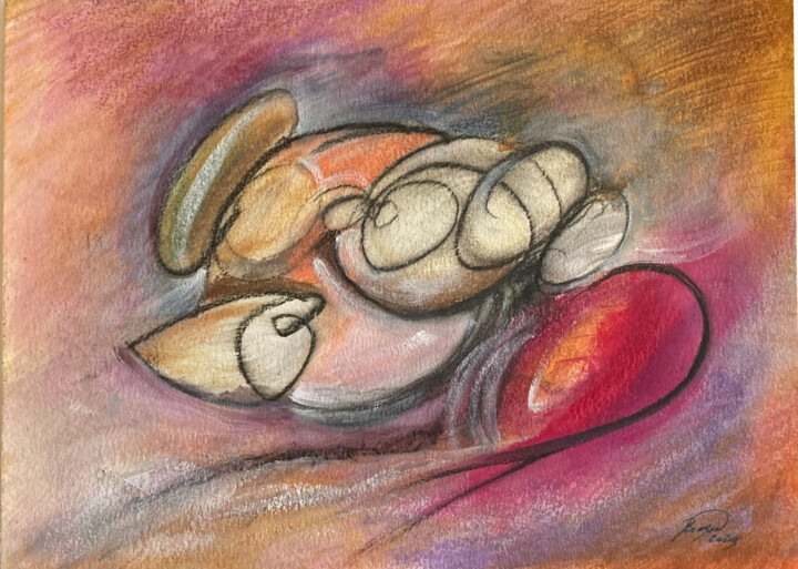 Peinture intitulée "Abstraction 4" par Guy Benson, Œuvre d'art originale, Huile