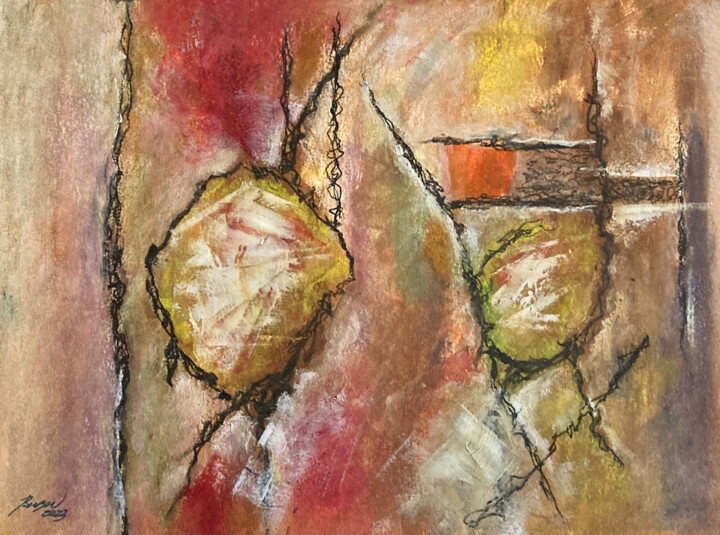 Peinture intitulée "Abstraction 15" par Guy Benson, Œuvre d'art originale, Huile