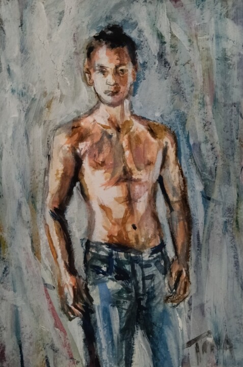 Masculin 绘画, 7.9x5.9 in