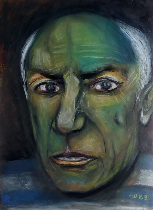 "le géant vert" 图画, 16.5x11.7 in
