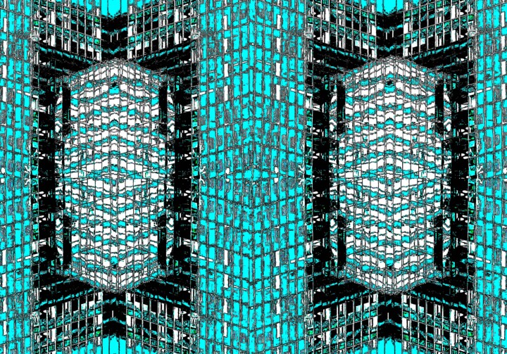 Photography titled "Building Reflection…" by Ken Lerner, Original Artwork, Digital Photography