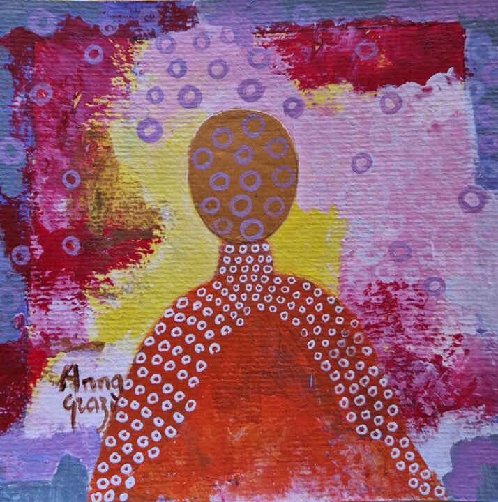 Insouciance d'été 绘画, 5.9x5.9 in