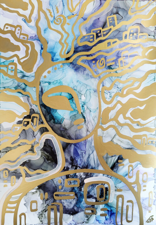 Memories V 绘画, 11.8x7.9 in