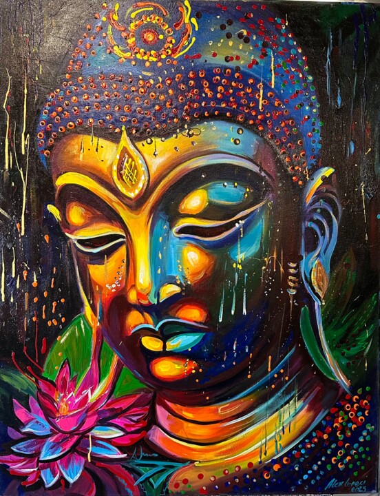 Buddha nr.14 绘画, 35.4x27.6 in