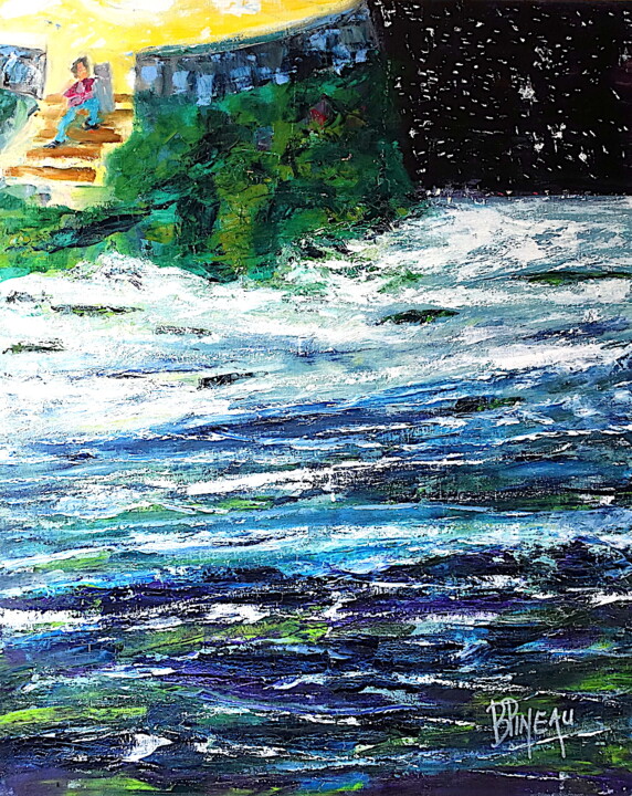 H141F40 Nostalgie 绘画, 39.4x31.9 in