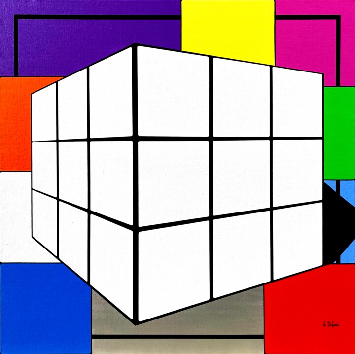 Résolution 绘画, 35.4x35.4 in