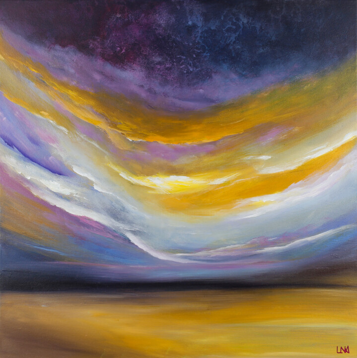Sur Mars 绘画, 19.7x19.7 in