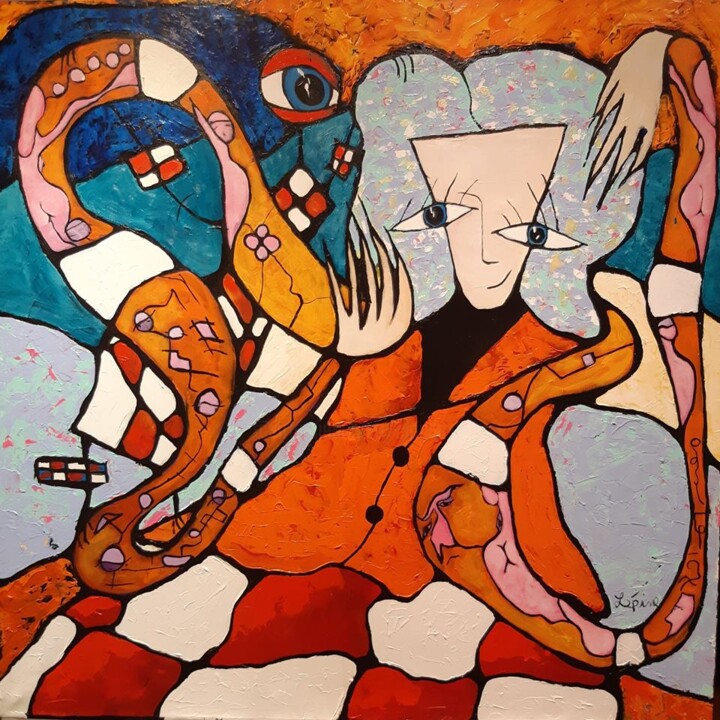 Désir 绘画, 48x48 in