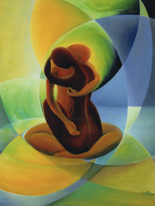 Liebe 1, Innigkeit 绘画, 19.7x15.8 in