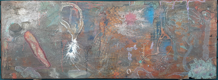 Deep Waters (recto/verso) 绘画, 13.8x38 in