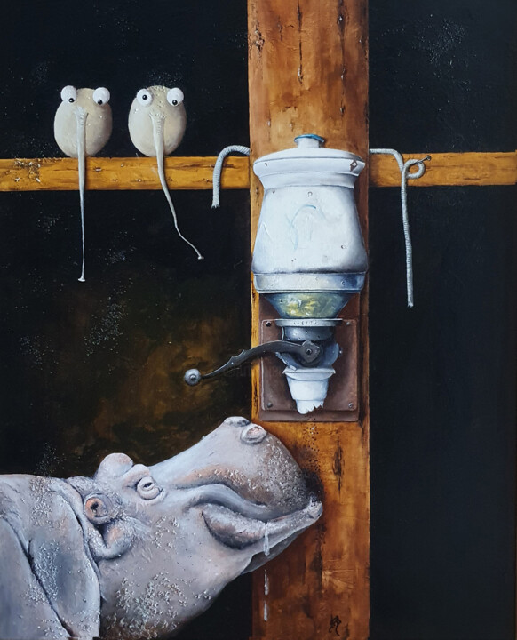 La source du bonheur 绘画, 24x19.7 in