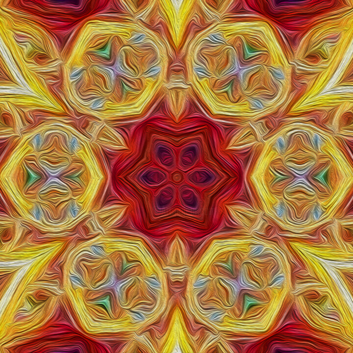 Golden mandala 数字艺术