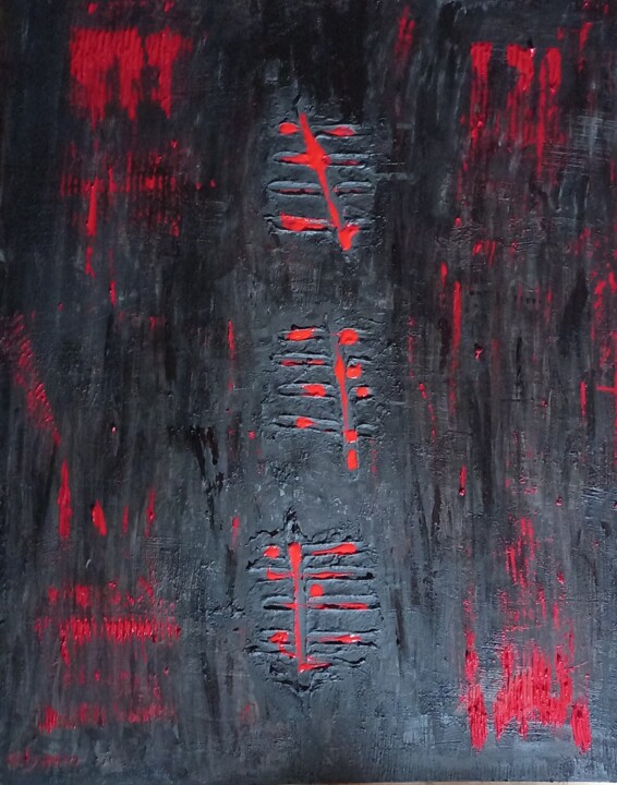 Sangre de toro 绘画, 39.4x31.5 in