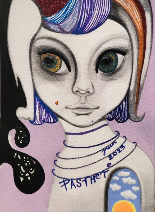 Paillettes 图画, 6.1x4.1 in