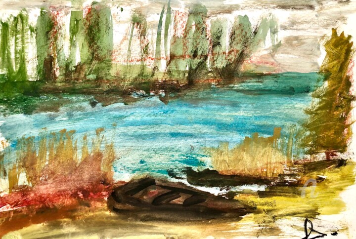 Barque sur l’etang