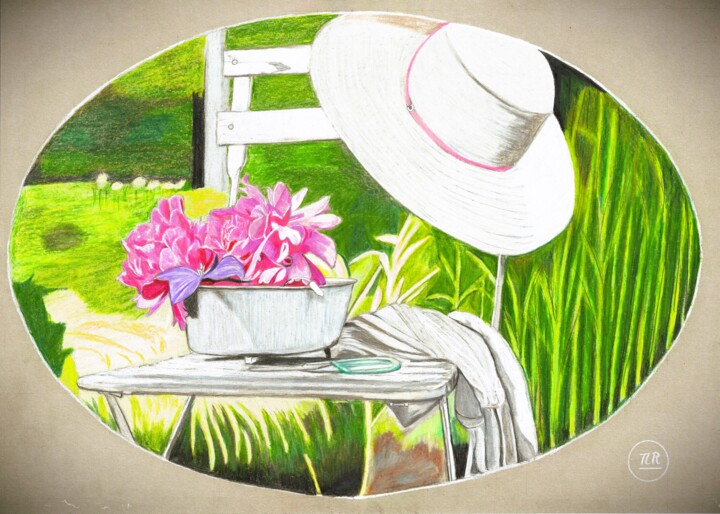 Le jardin secret 图画, 11x15.8 in