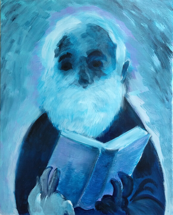 The Blind Man 绘画, 20x16 in