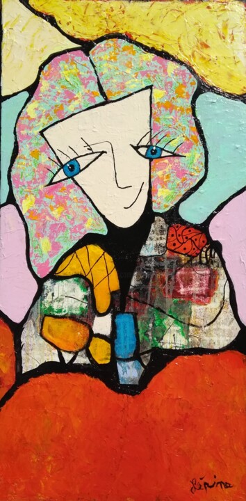 Tes yeux 绘画, 36x18 in