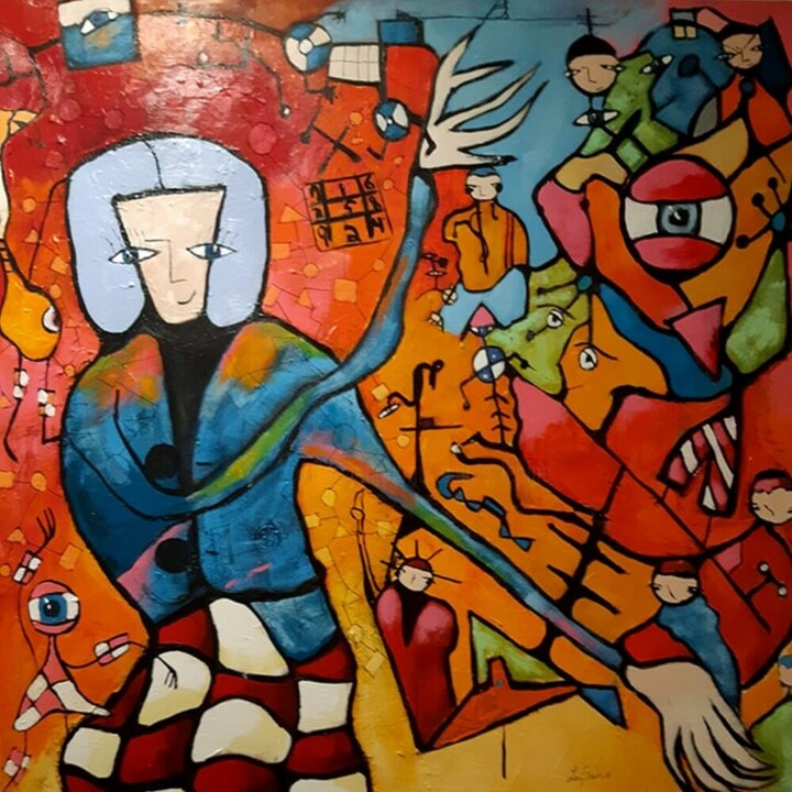 绘画,  36x36 in 