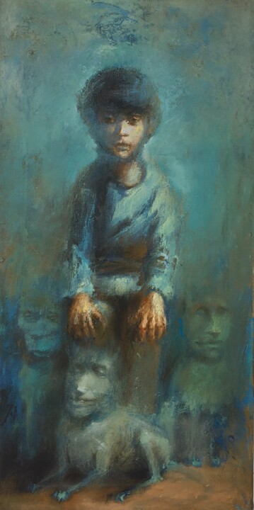 On my side 绘画, 23.6x11.8 in