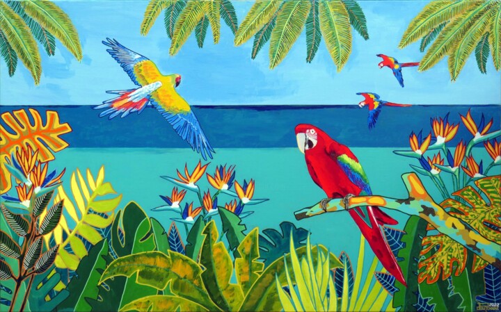 True ara 绘画, 31.9x51.2 in