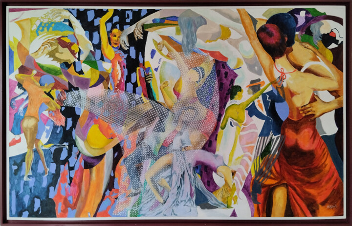 绘画,  45.7x70.9 in 
