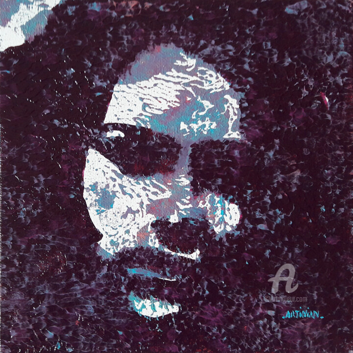 Peinture intitulée "Laura portrait à la…" par Sophie Artinian, Œuvre d'art originale, Huile Monté sur Carton
