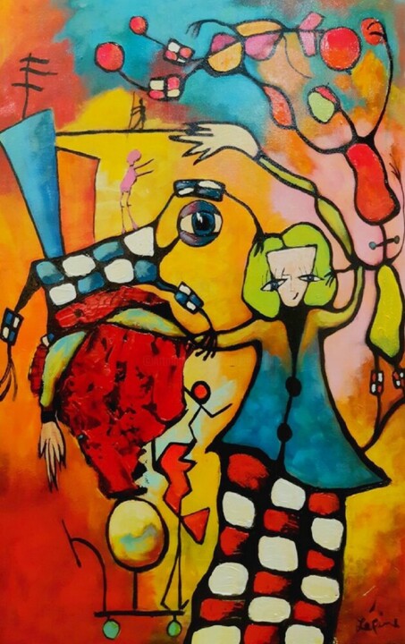 C'était le cirque 绘画, 36x24 in