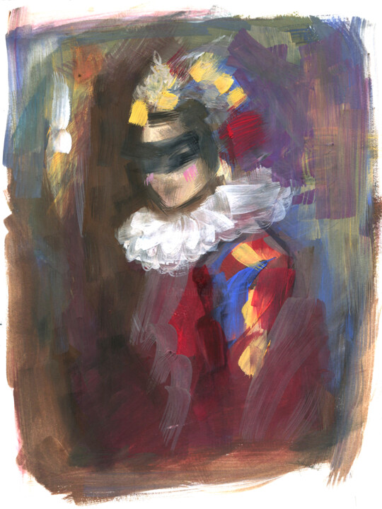 The Stranger 绘画, 11x8.3 in