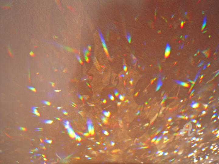 Speckled effect art and prism results 摄影
