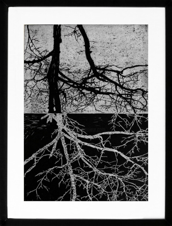 Empreinte n°6 - 1/20 Printmaking, 16.5x11.7 in