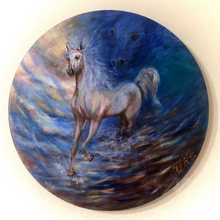 绘画,  14.6x14.6 in 